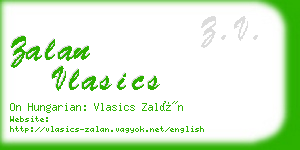 zalan vlasics business card